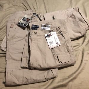 Men’s 5.11 tactical cargo pants khaki 4 pairs